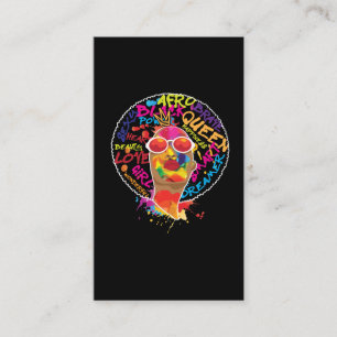 Afrikas stolze Schwarzamerikanische Afro-Melanin-K Visitenkarte