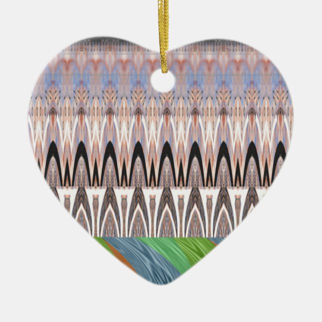 Afrikas - Traditionelles Muster Keramikornament (Vorne)