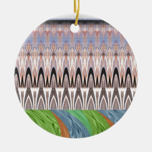 Afrikas - Traditionelles Muster Keramikornament (Vorne)