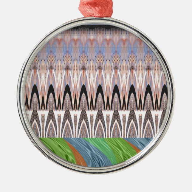 Afrikas - Traditionelles Muster Ornament Aus Metall (Vorne)
