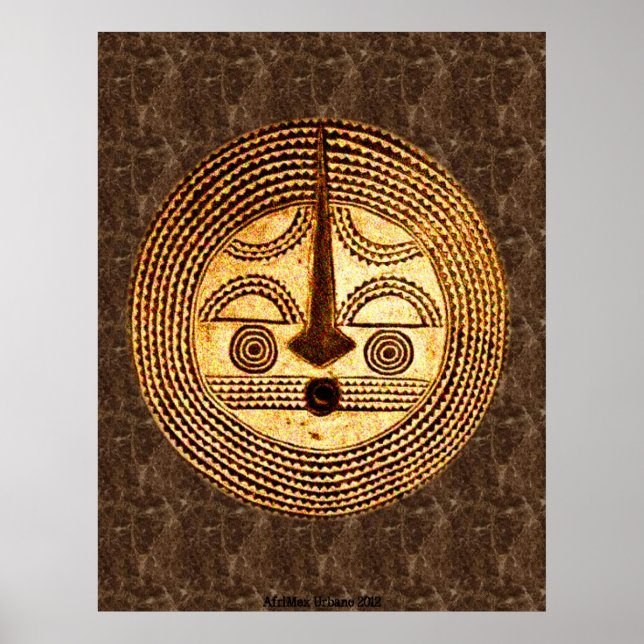 AfriMex Urbano Burkino Faso Maskenposter Poster (Vorne)