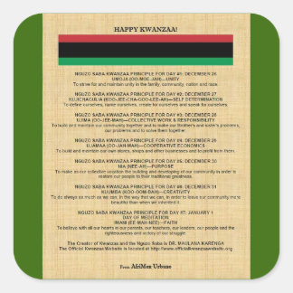 AfriMex Urbano Kwanzaa Serie 4 Aufkleber