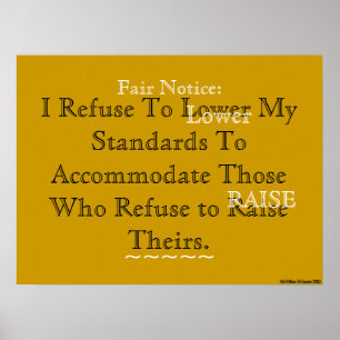 AfriMex Urbano Motto "Ich lehne ab..." Poster