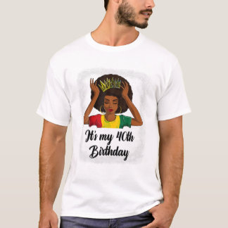 Afro 40. Geburtstag T-Shirt