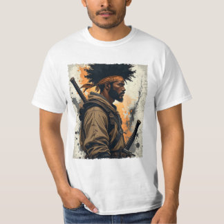 Afro American Bushido Warrior Kata T-Shirt