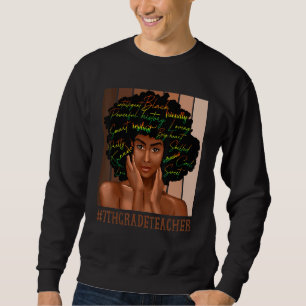 Afro American Women Blac Sweatshirt