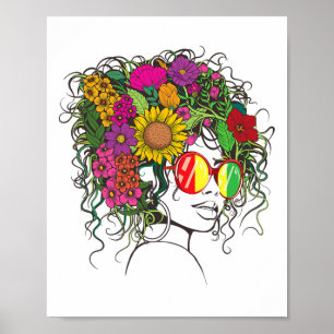 Afro American Women Black Melanin Queen Ju Poster