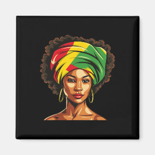 Afro American Women Girl Black History Mon Magnet