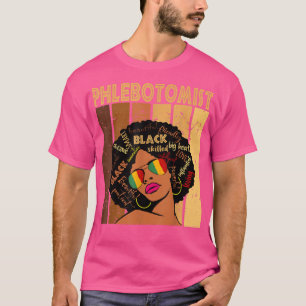 Afro-Amerikanerinnen schwarz auf Phlebotomisten T-Shirt