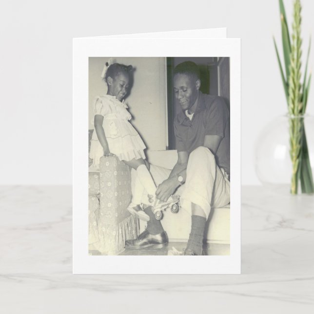 Afro-amerikanische Vater-und Karte (Vorderseite)
