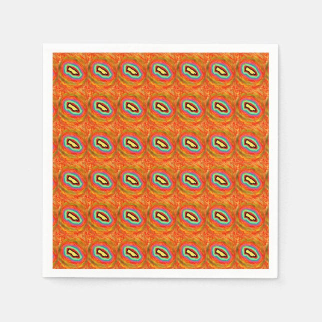 AFRO ART DESIGN ABSTRAKT SERVIETTE (Vorderseite)