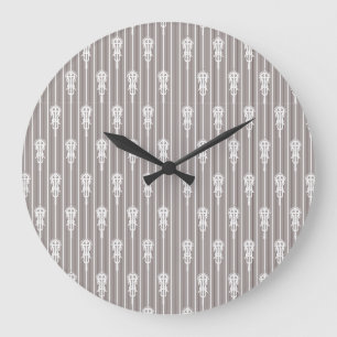 Afro Aygebam Lalibela-Kreuzmuster Große Wanduhr