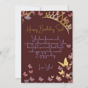 Afro Birthday Card Feiertagskarte