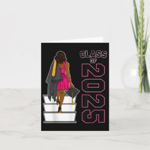 Afro Black Girl Abschluss Cl of Karte