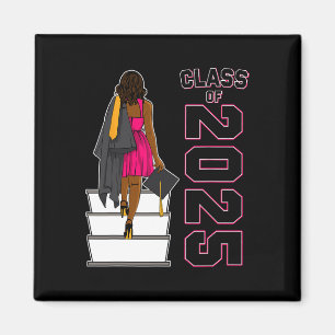 Afro Black Girl Abschluss Cl of Magnet