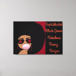 Afro Black Girl Leinwand Poppen Kaugummi liebt mic<br><div class="desc">Leinwand Burgund und Schwarz... Afrikanische Amerikanerin mit einem Afro-Bassgummi, der sagt, ich liebe es, eine Sonnenbrille mit Burgundy-Sternen mit großen Ohrringen zu tragen. Ihr motivierend Schriftart ist sexy. Dieser von Lady Survivor selbst entworfene Deko ist ein Geschenk für Ihre Liebe. Es ist ideal für Wohnzimmer, Esszimmer, Keller, Familienzimmer, Schlafzimmer, Bar...</div>