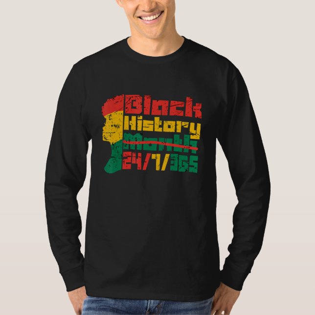 Afro Black History Month 247365 Black African Mela T-Shirt (Vorderseite)