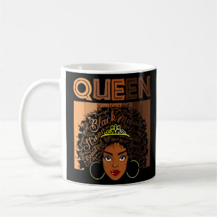 Afro Black Melanin Queen Girl Apparel American Afr Kaffeetasse