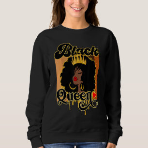 Afro Black Melanin Queen Women Girl American Afric Sweatshirt