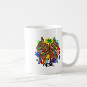 Afro Black Nail Autismus Mama Autismus Sensibilitä Kaffeetasse