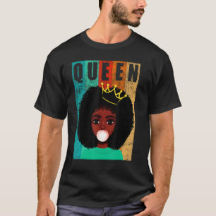 Afro Black Queen Ladys Empowerment Black History T-Shirt