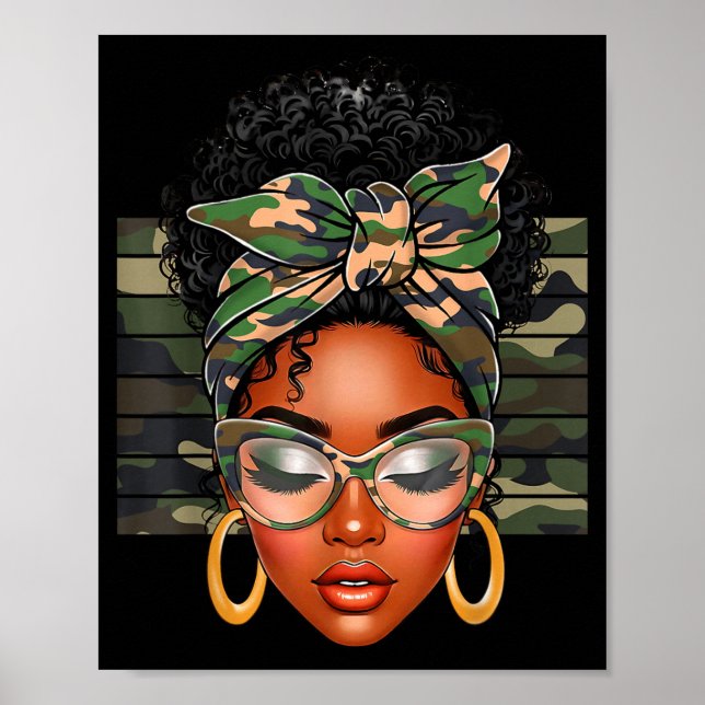 Afro Black Women African American Black History Mo Poster (Vorne)