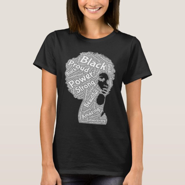 Afro black women Afro Melanin Queen T-Shirt (Vorderseite)