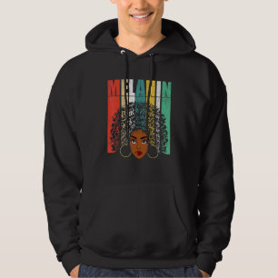 Afro Black Women Girls Melanin Hoodie