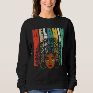 Afro Black Women Girls Melanin Sweatshirt