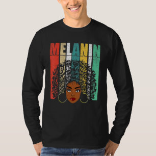 Afro Black Women Girls Melanin T-Shirt