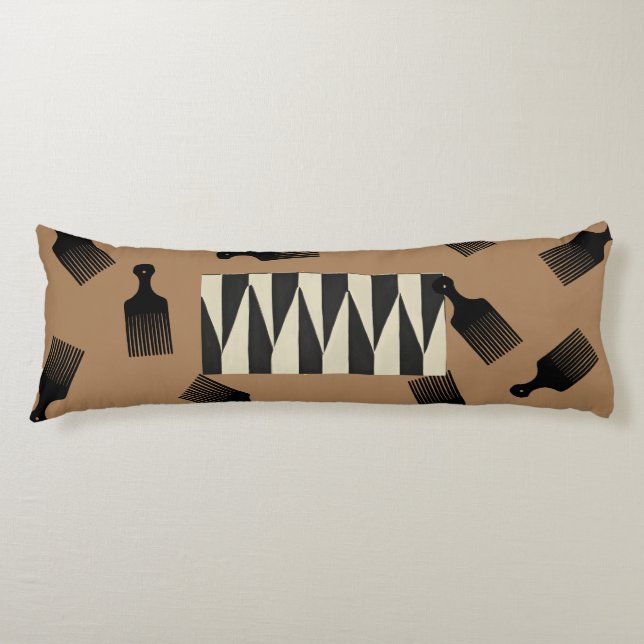 Afro Blowout Seitenschläferkissen (Vorderseite)