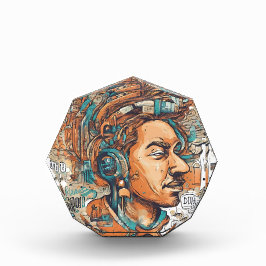 Afro Boho Queen - farbenfrohe Kunst Fotoblock