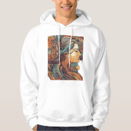 Afro Boho Queen - farbenfrohe Kunst Hoodie