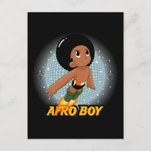 Afro Boy Postkarte