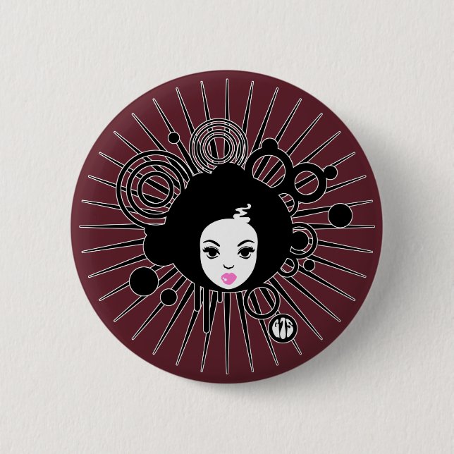 Afro Button (Vorderseite)