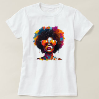 Afro Chic Sonnenbrille T - Shirt