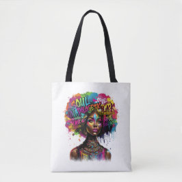Afro Colorful Unapologetically Black Woman