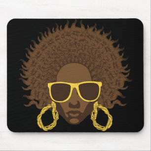 Afro cool mousepad