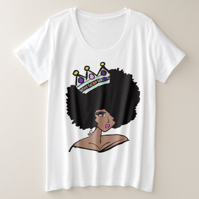 Afro Crown T - Shirt (Design vorne)