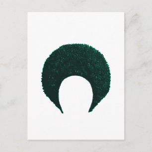 Afro Cyan das MUSEUM Zazzle Geschenke Postkarte