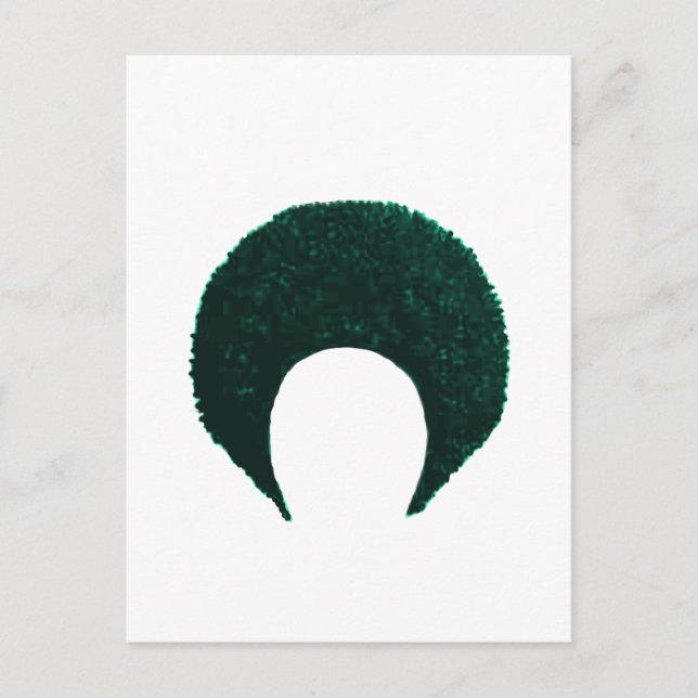 Afro Cyan das MUSEUM Zazzle Geschenke Postkarte (Vorderseite)
