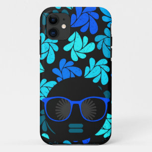 Afro Diva Blau  Case-Mate iPhone Hülle
