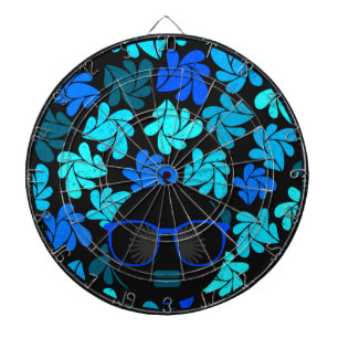 Afro Diva Blau  Dartscheibe