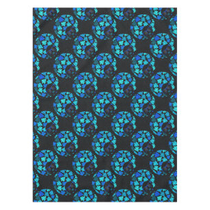 Afro Diva Blau  Tischdecke