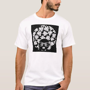 Afro Diva Schwarz & Weiß T-Shirt