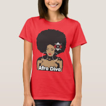 Afro Diva T - Shirt für Damen