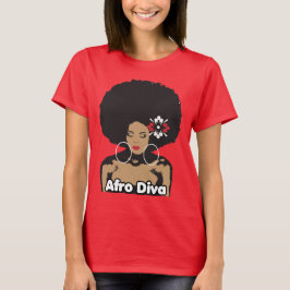 Afro Diva T - Shirt für Damen