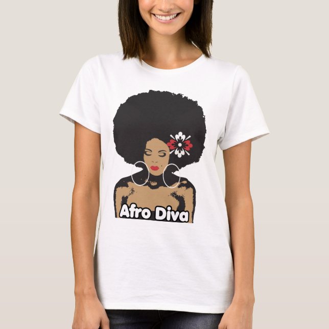 Afro Diva T - Shirt für Damen (Vorderseite)