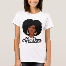 Afro Diva T - Shirt für Damen