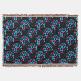 Afro Diva Turquoise & Hot Pink Decke